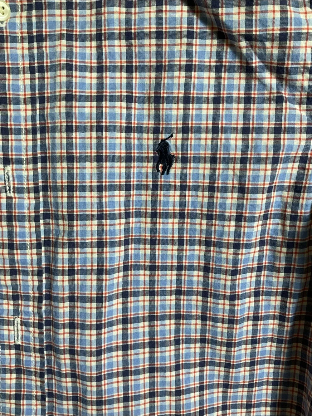 Ralph Lauren Blue and Purple Plaid Button-Down Shirt